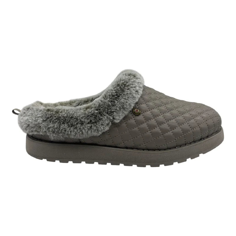 eco-friendly slippers recycled-Slippers By Bobs In Taupe