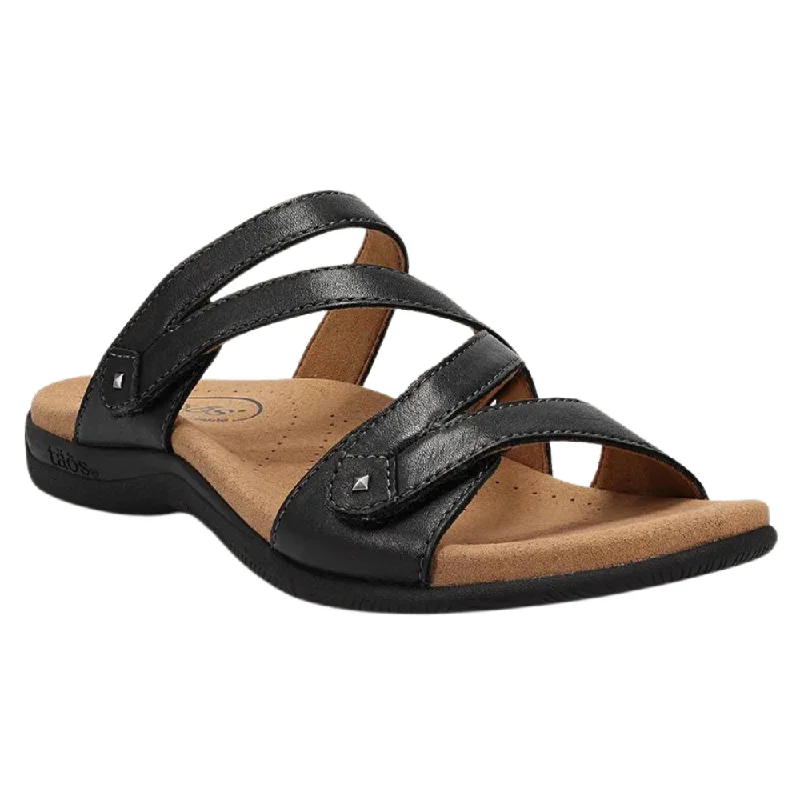 Taos Double U Black Sandal (Women's)