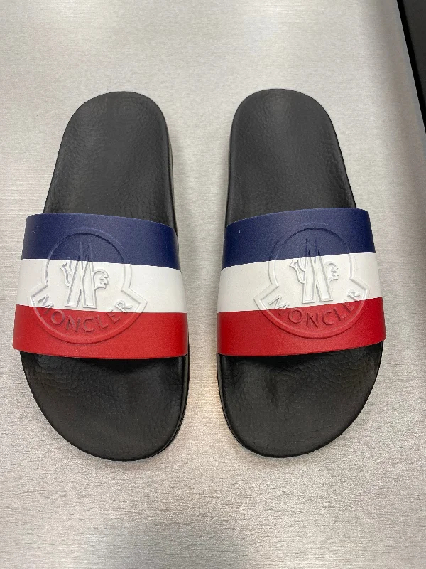 sandals with rubber soles-Sandals Designer By Moncler  Size: 9