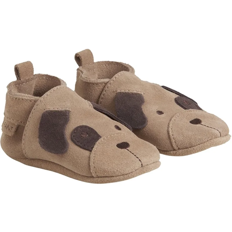 adjustable slippers for shape-En Fant Slippers Animal Suede Affogat