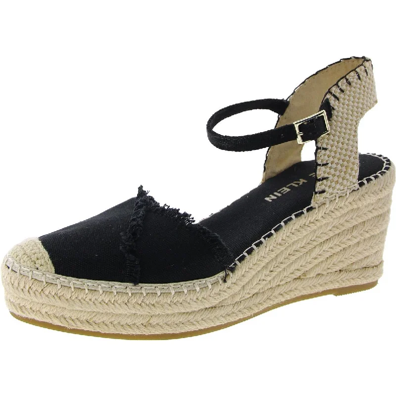 sandals for daily wear-Anne Klein Womens LAKEN Espadrille Ankle strap Wedge Heels