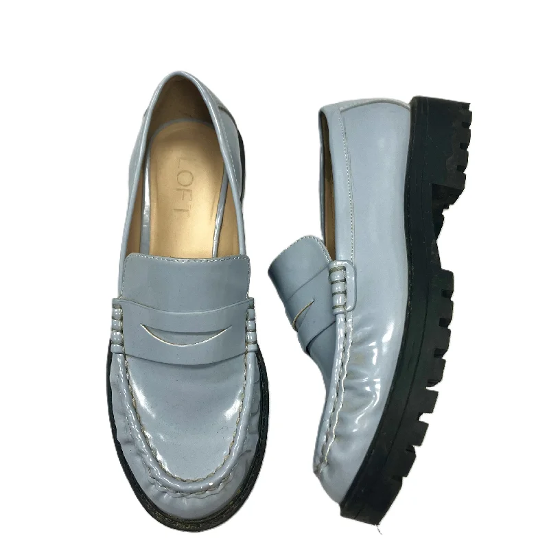 new flats near malls-Blue Shoes Flats By Loft, Size: 6