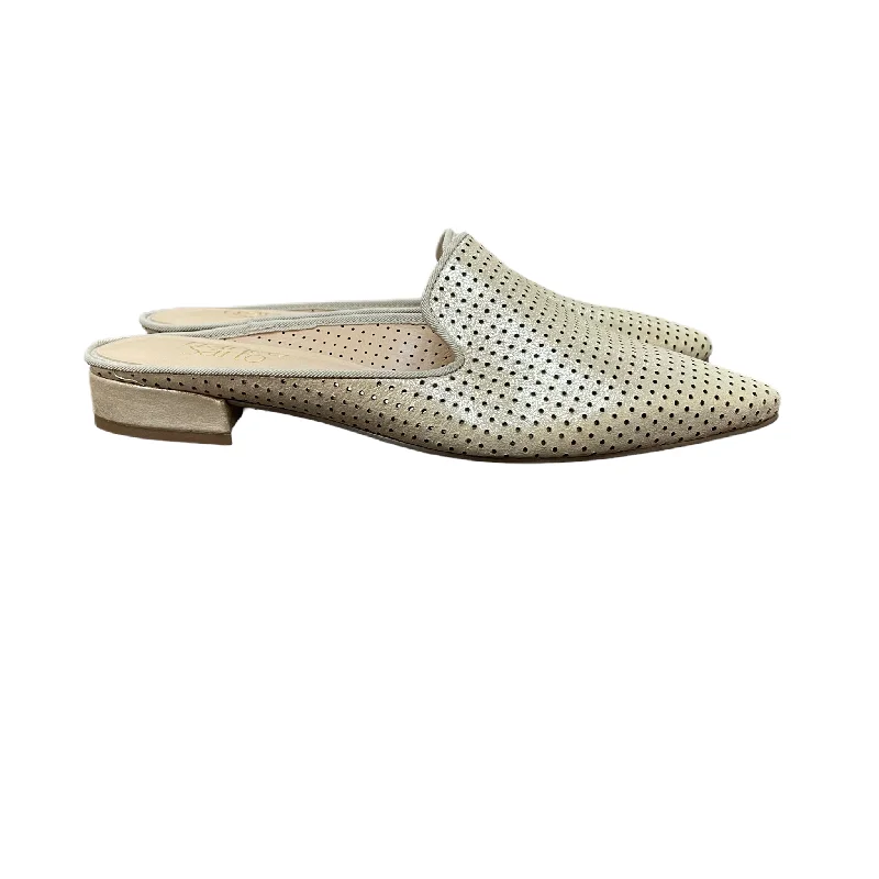 cheap flats with utilities-Gold Shoes Flats Mule & Slide By Franco Sarto, Size: 5.5