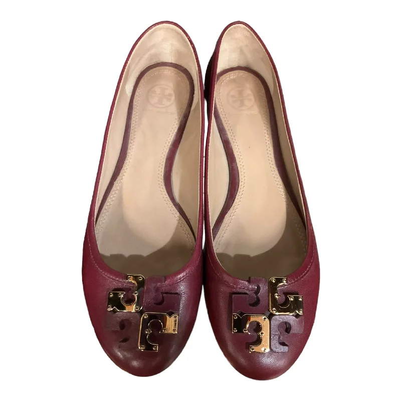 affordable flats near cafes-Red Shoes Flats Tory Burch, Size 8