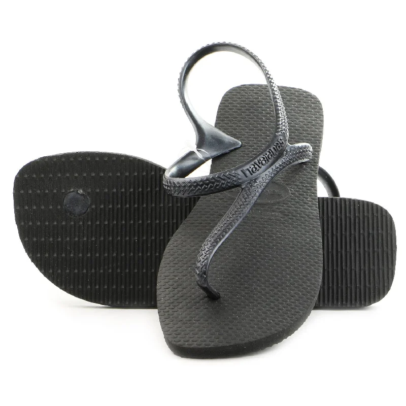 sandals for warm weather-Havaianas Flash Urban Thong Flip Flop Sandal - Black - Womens