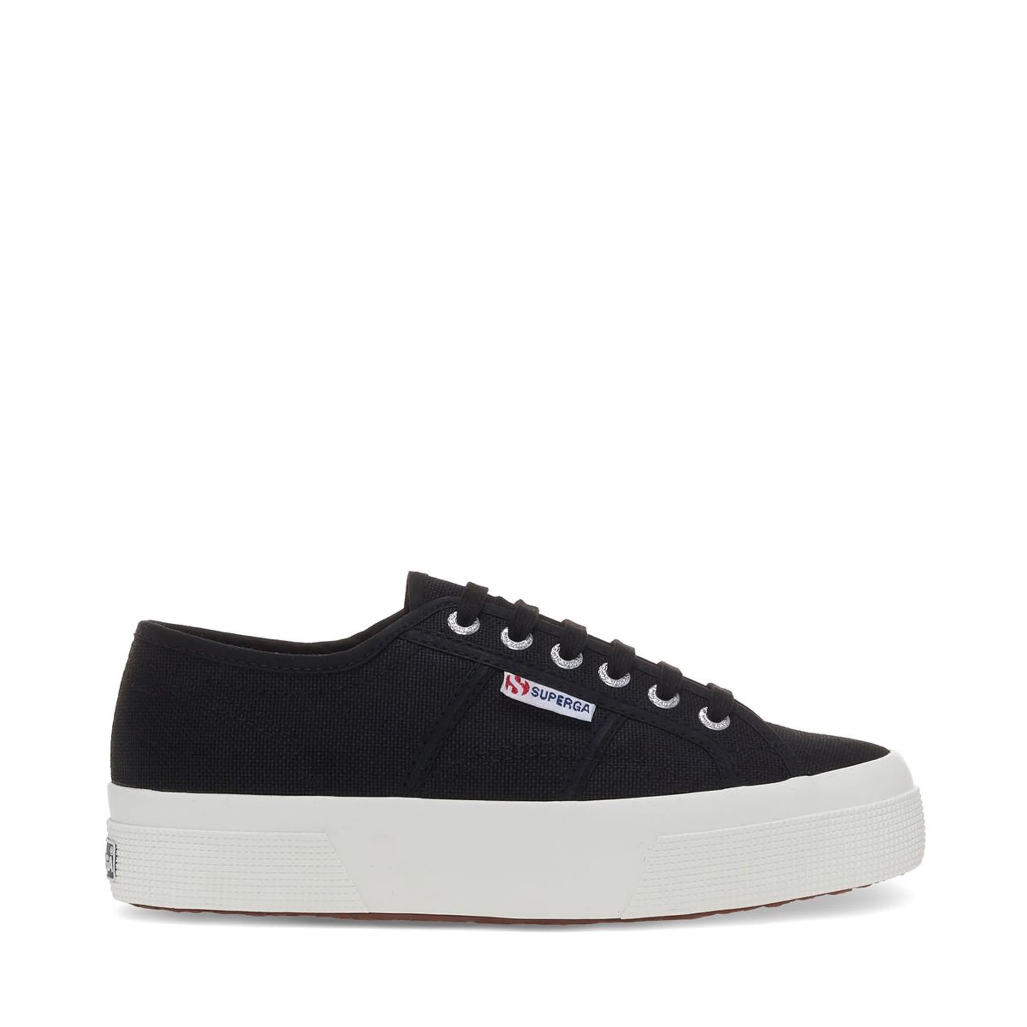 Athletic shoes for lightweight feelSuperga 2740 Platform Sneakers Black Avorio Women's