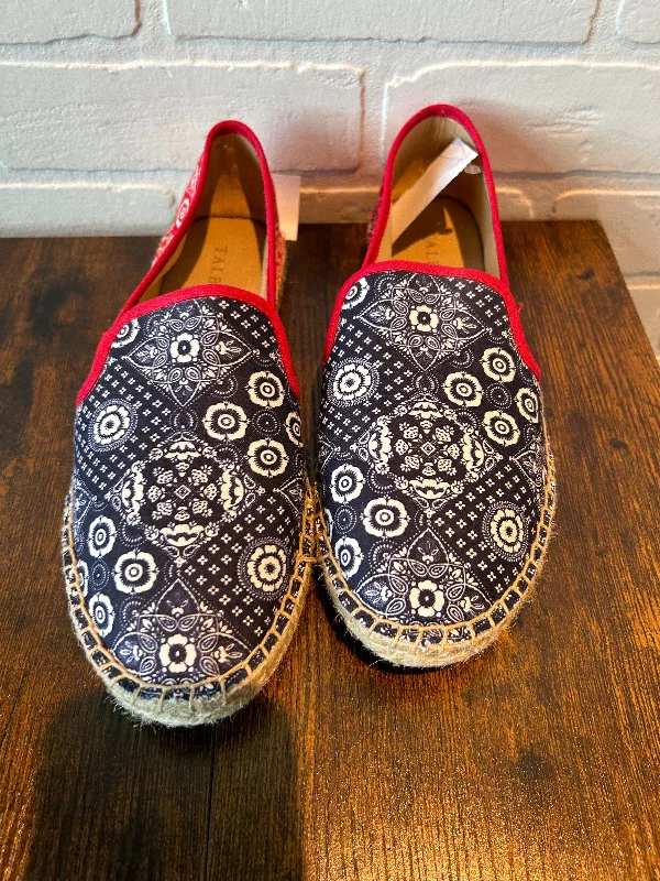 flats for rent downtown-Blue & Red Shoes Flats Talbots, Size 7.5