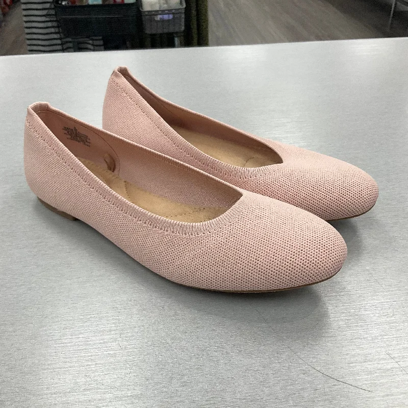 flats with modern decor-Shoes Flats Ballet By Old Navy In Pink, Size: 8