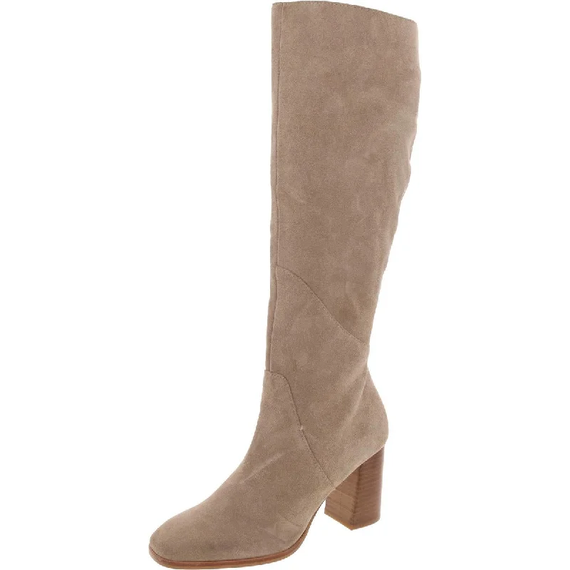 Boots for foot vibe-Dolce Vita Womens Suede Solid Knee-High Boots