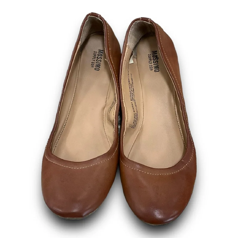 flats with smart systems-Brown Shoes Flats Mossimo, Size 7.5