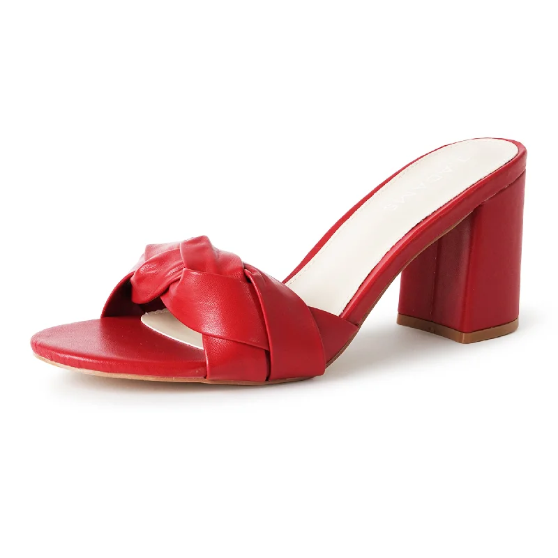 vegan high heels glow-Tori | Red