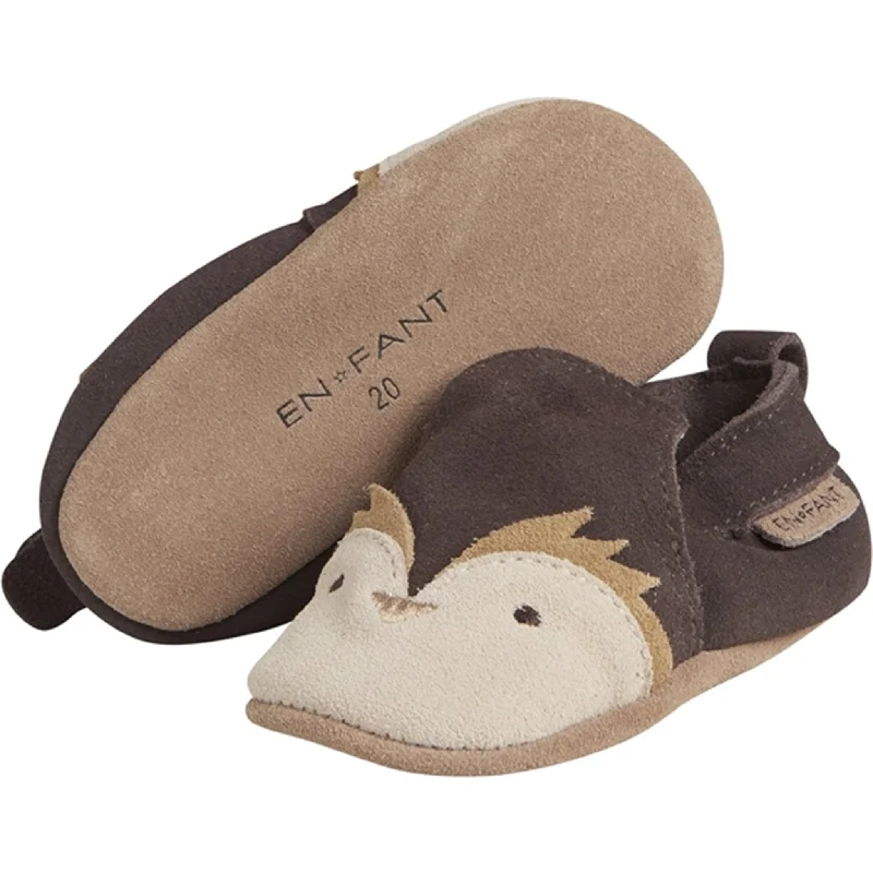 designer slippers posh-En Fant Slippers Ruskind Coffee Bean