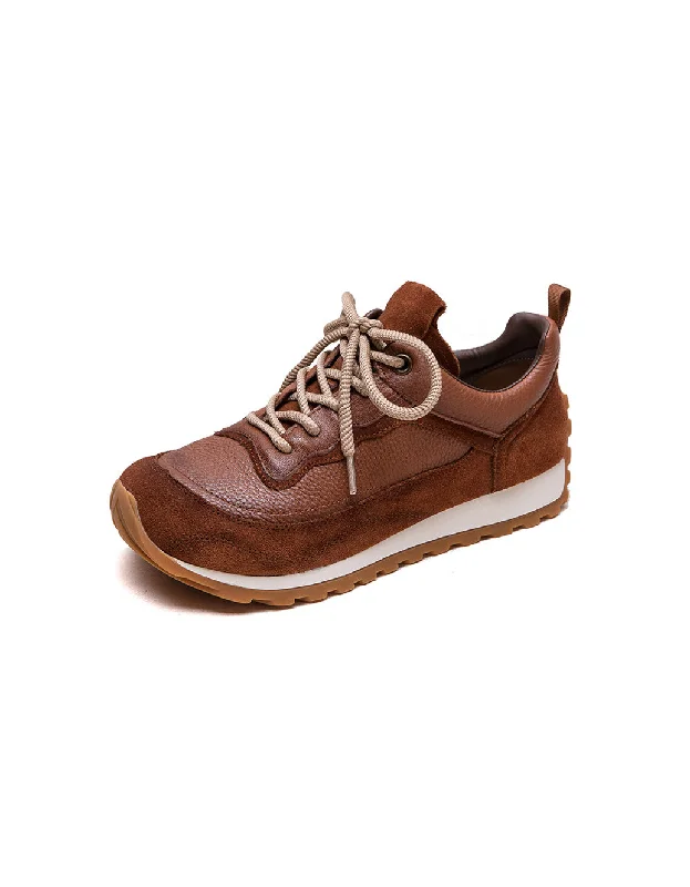 Athletic shoes for endurance trainingWinter Autumn Comfortable Leather Sneakers with Fur