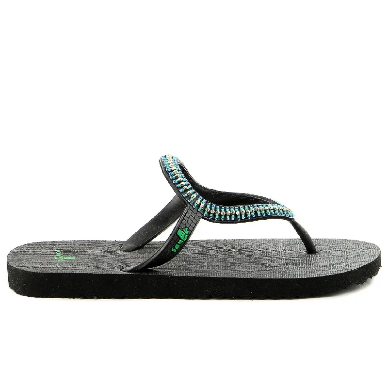 sandals for casual outings-Sanuk Ibiza Native Flip Flop Sandal - Sea - Womens