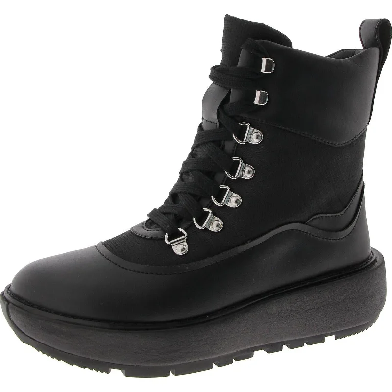 Boots for work-Fitflop Womens Skandi Ankle Lace-Up Combat & Lace-Up Boots