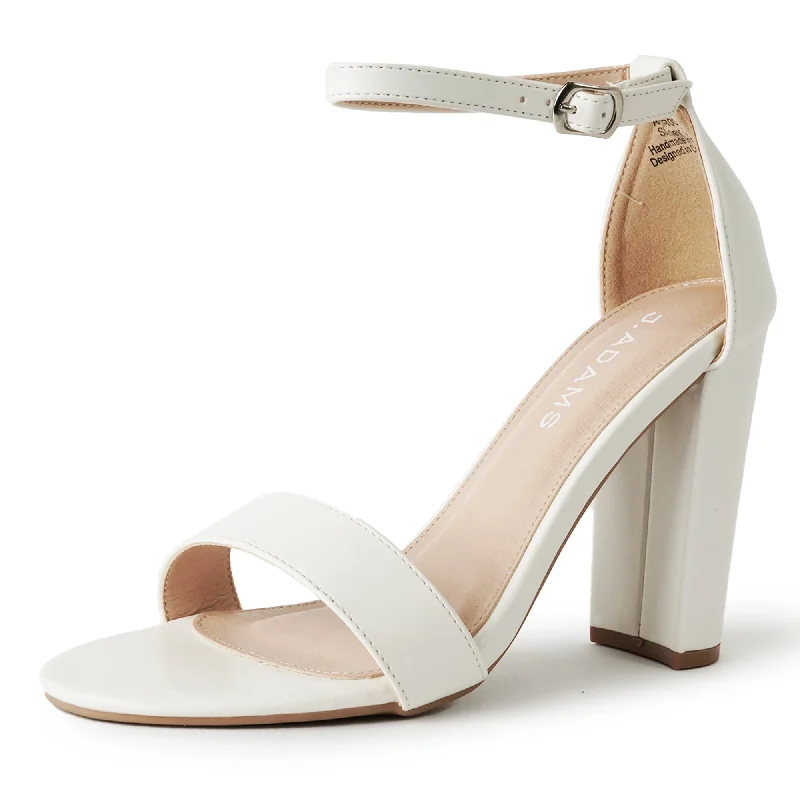 platform high heels punch-Shirley | White