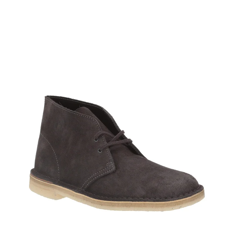 Boots for wide feet-Clarks - Mens Desert Boot Shoes