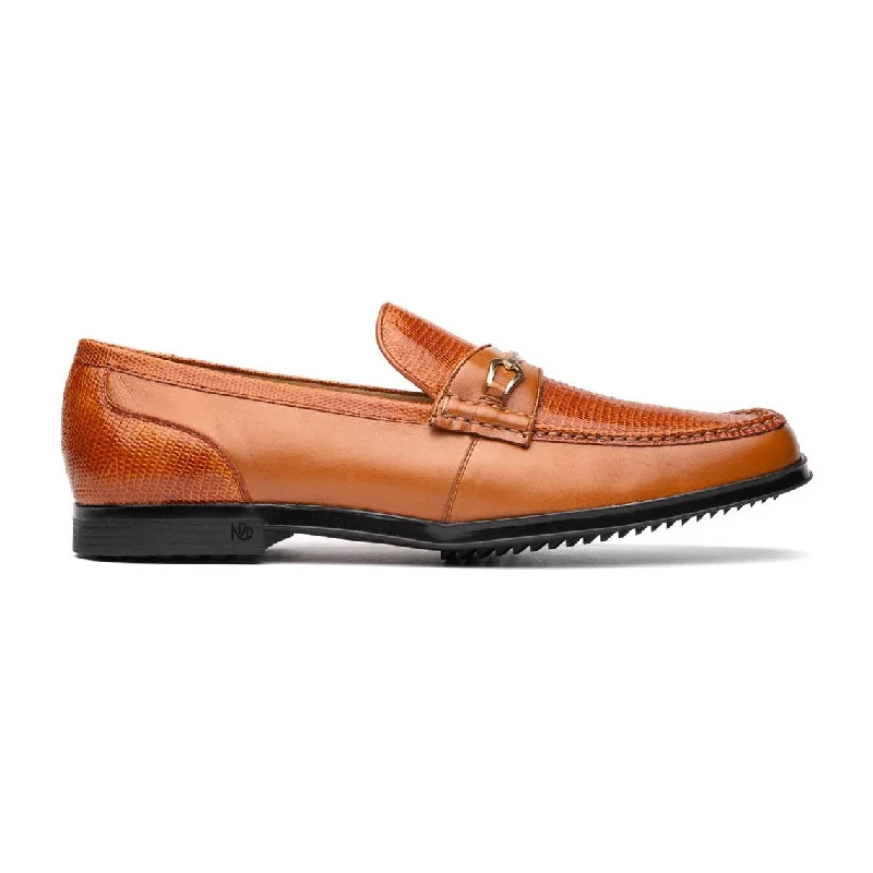 Loafers with solid framesMarco Di Milano Hugo Men's Shoes Honey Exotic Lizard / Calf-Skin Leather Horsebit Loafers (MDM1085)