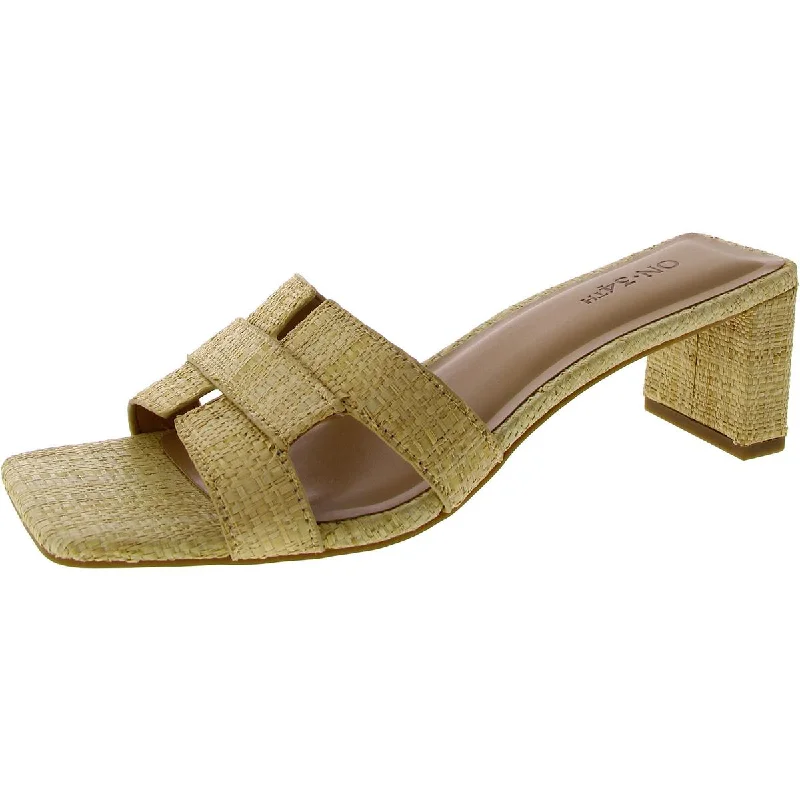 sandals for casual wear-On 34th Womens BEATRIS Slip On Open Toe Mule Sandals