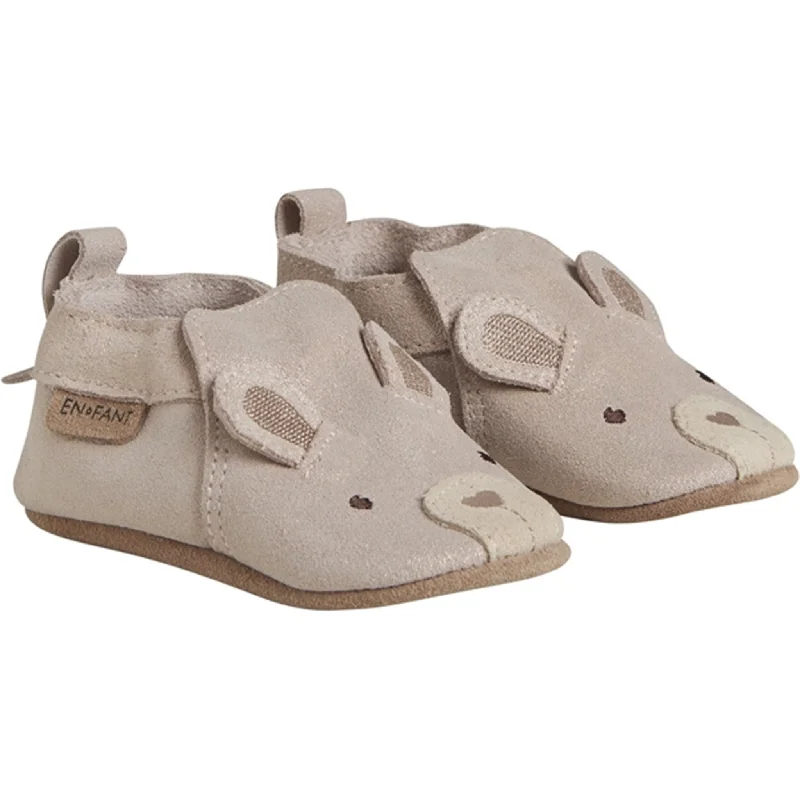 eco slippers clean-En Fant Slippers Ruskind Rose Dust