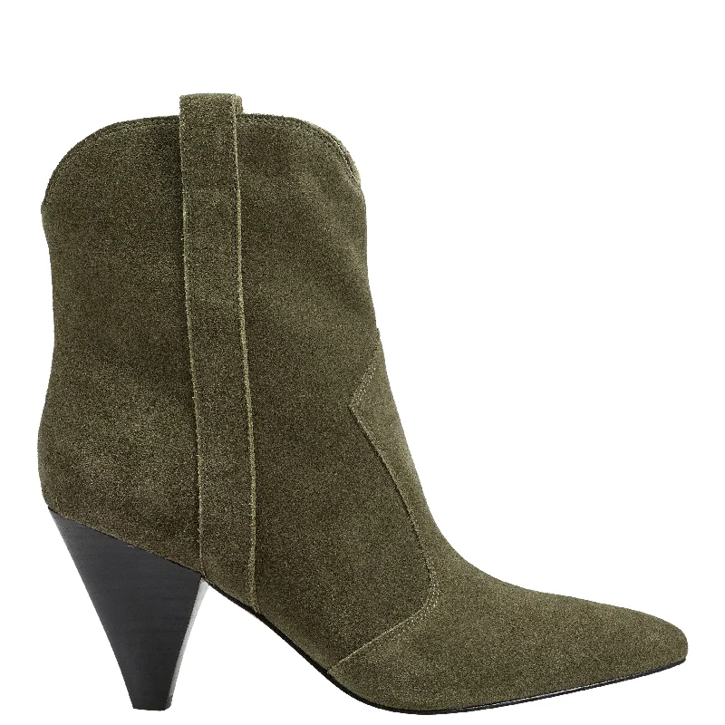 Boots for snowy treks-Carissa Heeled Western Bootie