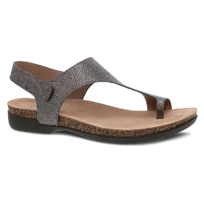 Dansko Reece Pewter Metallic Sandal (Women's)