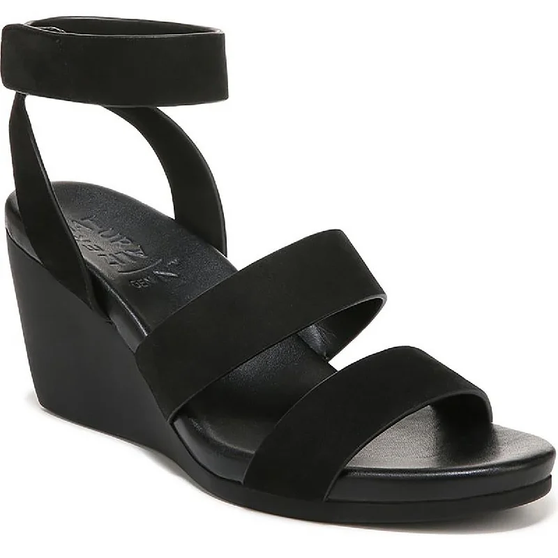 sandals near fashion outlets-Naturalizer Womens Ignite Leather Ankle Strap Wedge Sandals