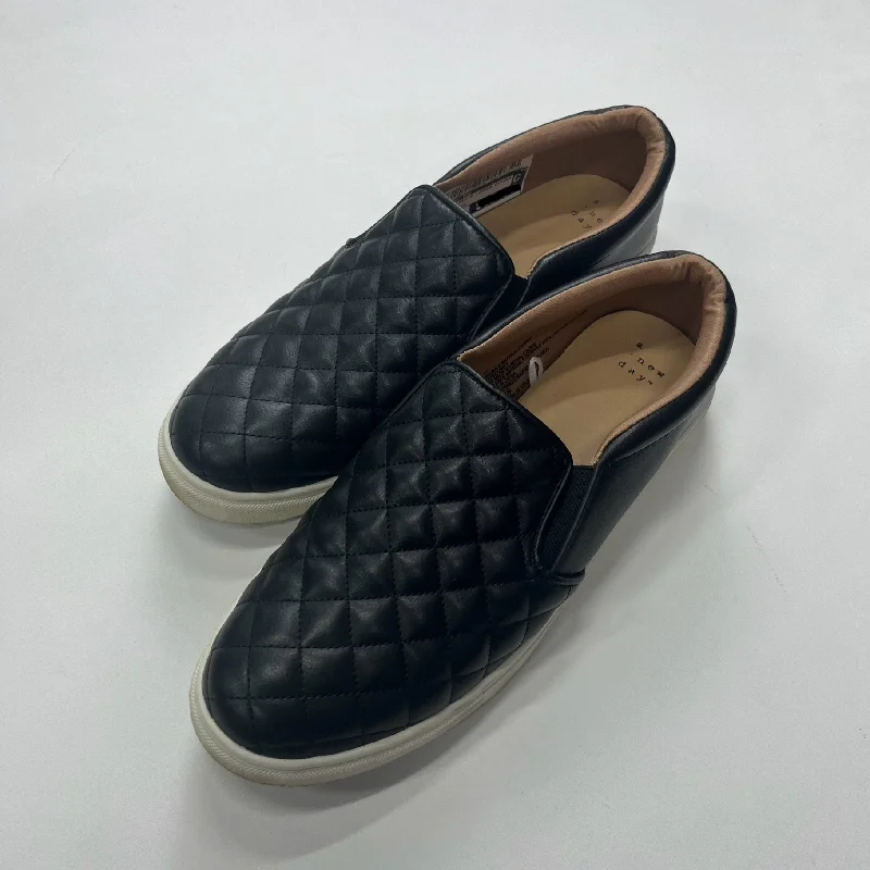 urban flats near cafes-Black Shoes Flats Loafer Oxford A New Day, Size 11