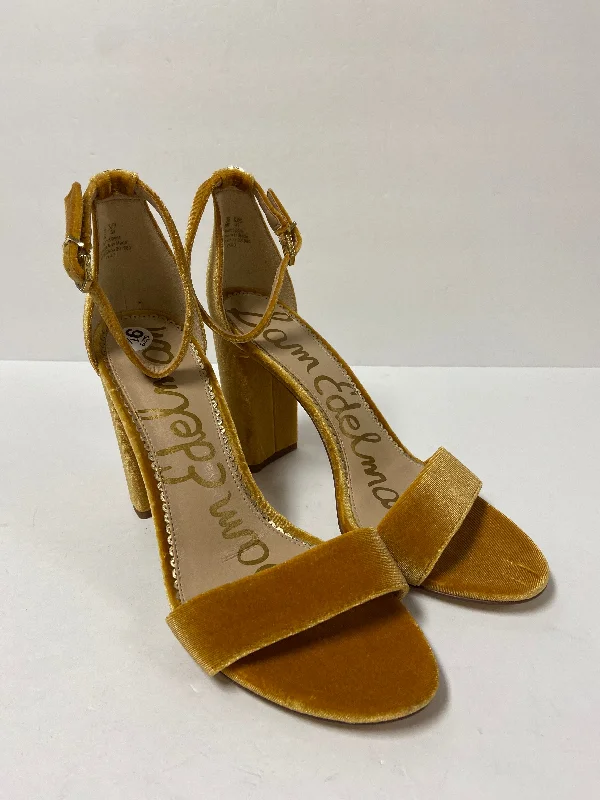 sandals with padded insoles-Sandals Designer By Sam Edelman  Size: 9