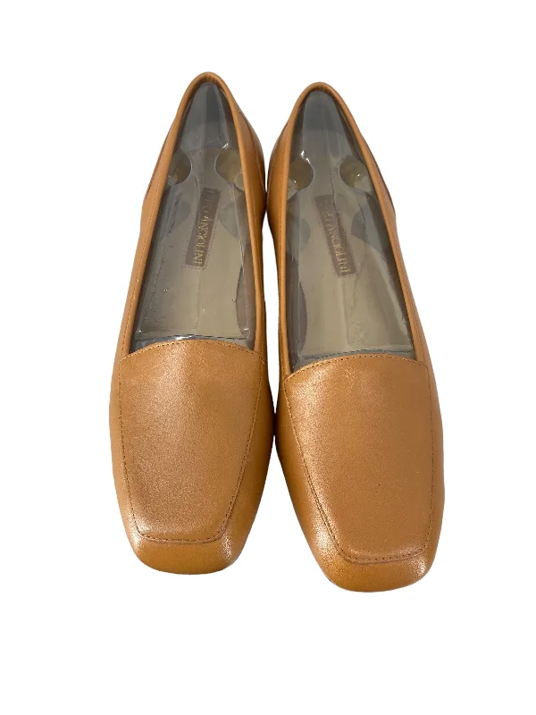 modern flats with views-Brown Shoes Flats Enzo Angiolini, Size 7.5