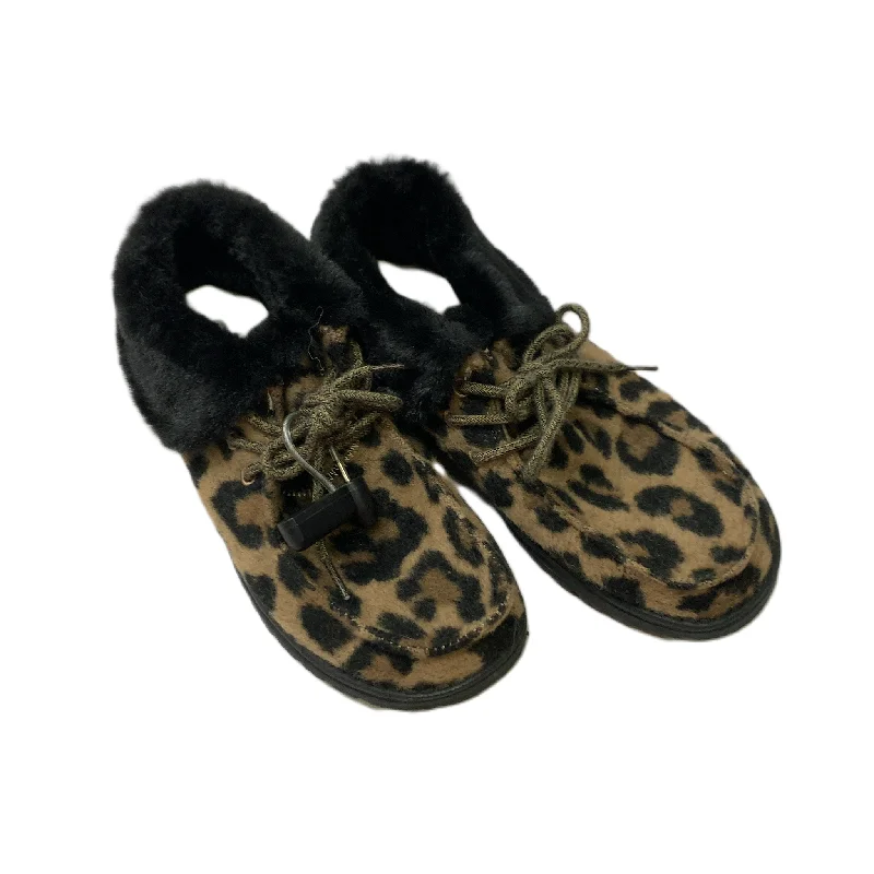 flats with rooftop patios-Animal Print  Shoes Flats By Hey Dude  Size: 7