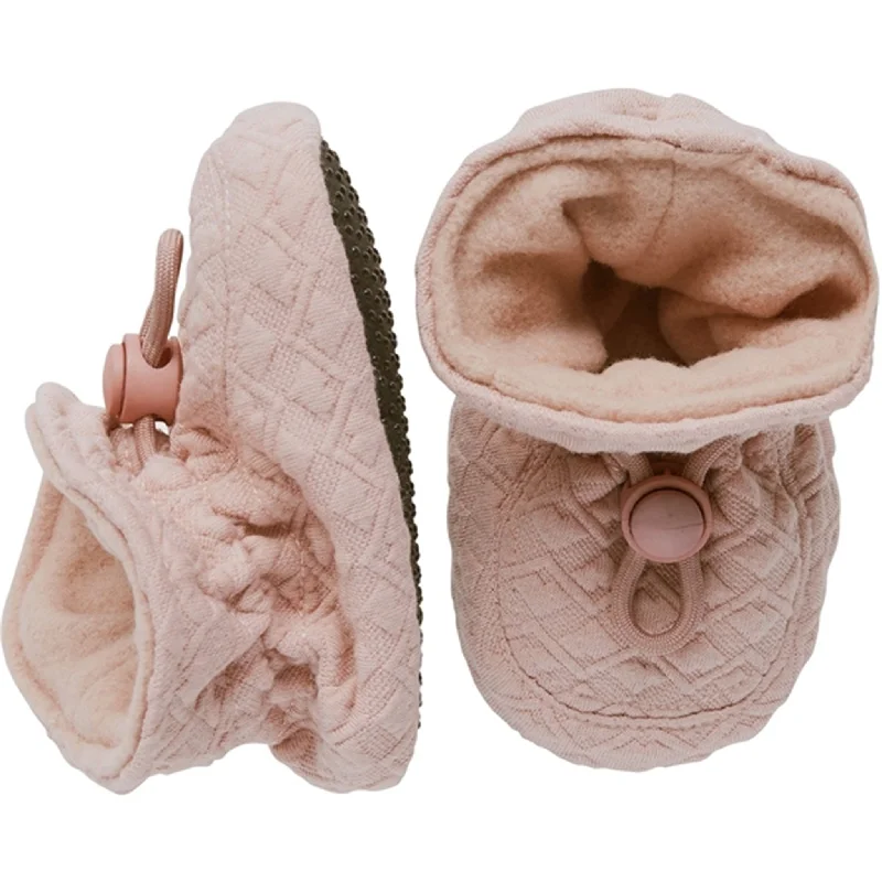 casual slippers with style-MELTON Textile Slippers Quilted Alt Rosa