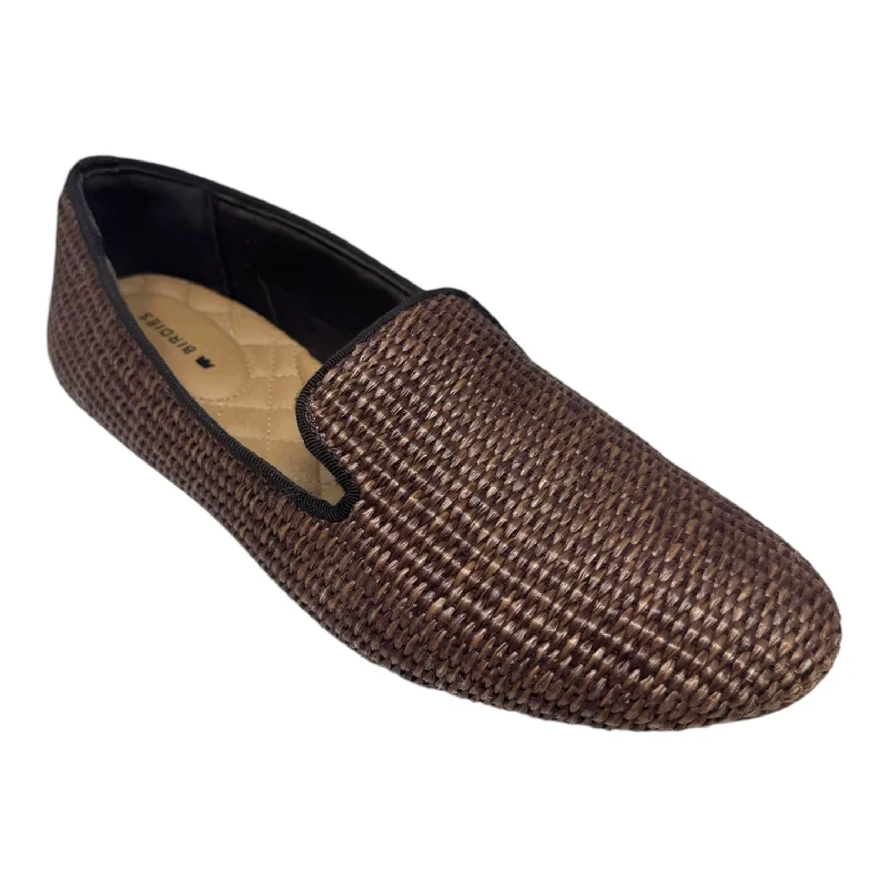 budget flats with views-Starling Raffia Shoes Flats By Birdies In Brown, Size: 8