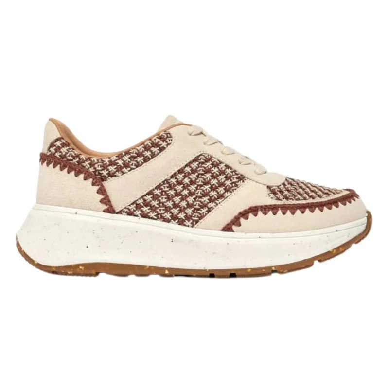 Athletic shoes for team gamesFitFlop Women's F-Mode e-1 Crochet/Suede Flatform Sneakers Brown