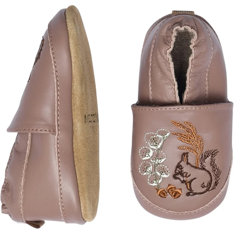 premium slippers for excellence-MELTON Leather Slippers Autumn Botani Burlwood