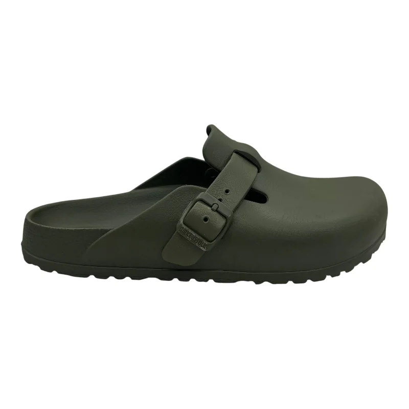 small flats near shops-Shoes Flats By Birkenstock In Green, Size:9