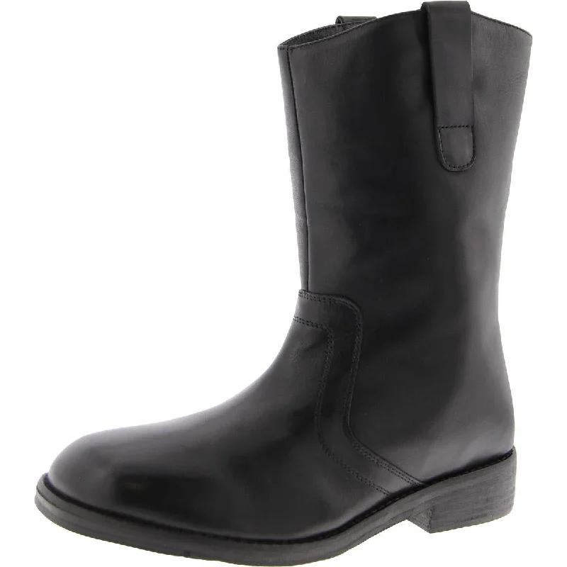 Boots with soft straps-Free People Womens Easton Esquestrian Pull On Flat Mid-Calf Boots