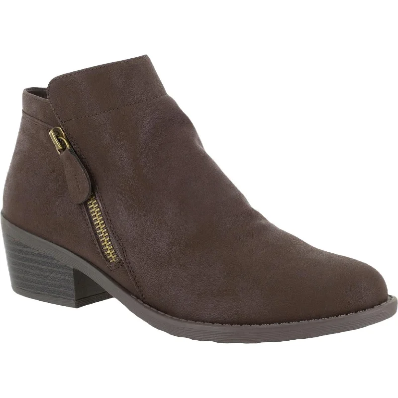 Boots for casual wear-Easy Street Womens Gusto Ankle Lace-Up Chelsea Boots