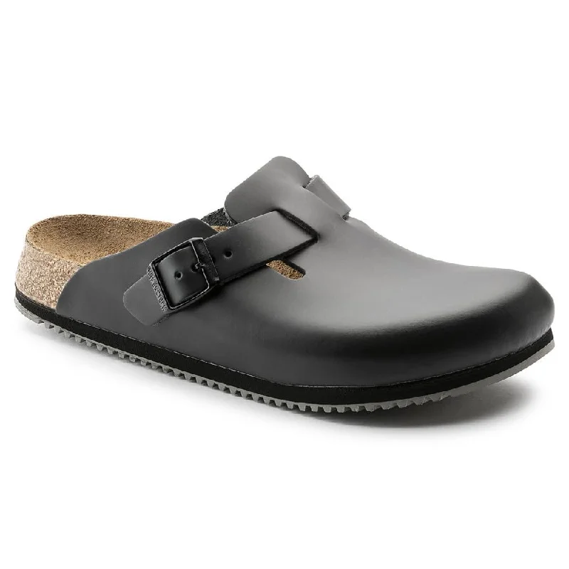 new sandals with style-Birkenstock Boston Unisex Sandals Black