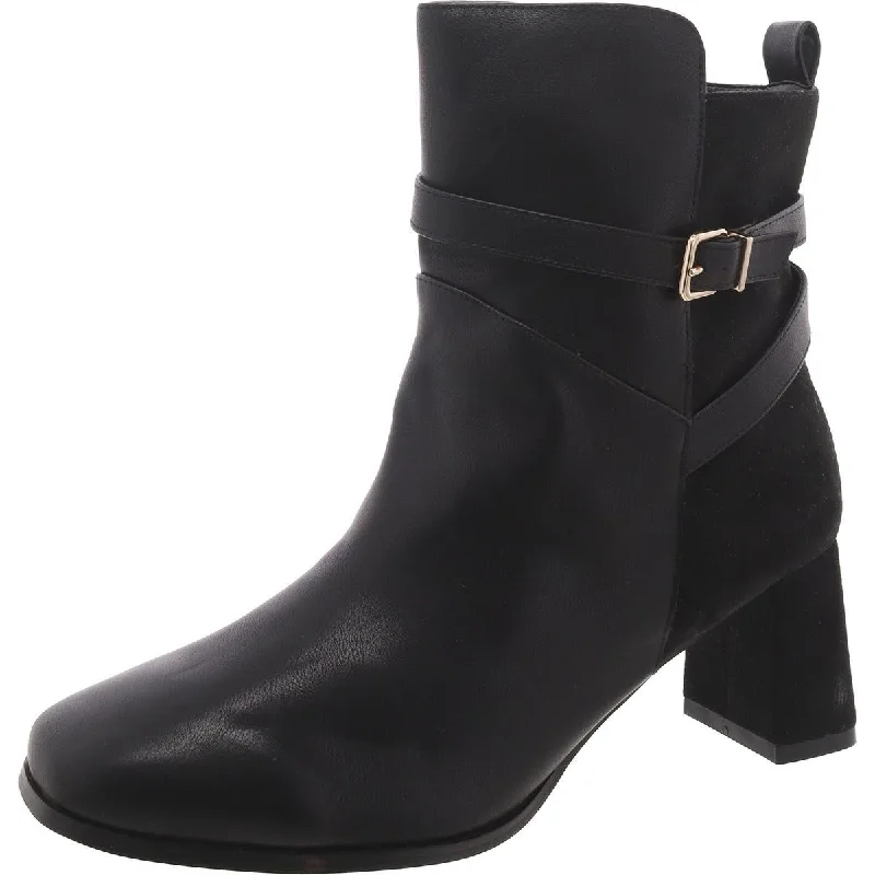 Boots for trendy hikes-Fashion to Figure Womens Faux Leather Solid Mid-Calf Boots