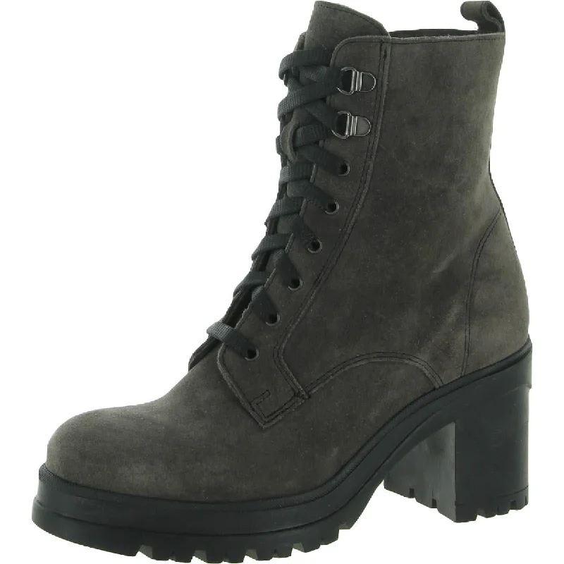 Boots for cool outings-La Canadienne Womens Prunella Leather Ankle Combat & Lace-up Boots