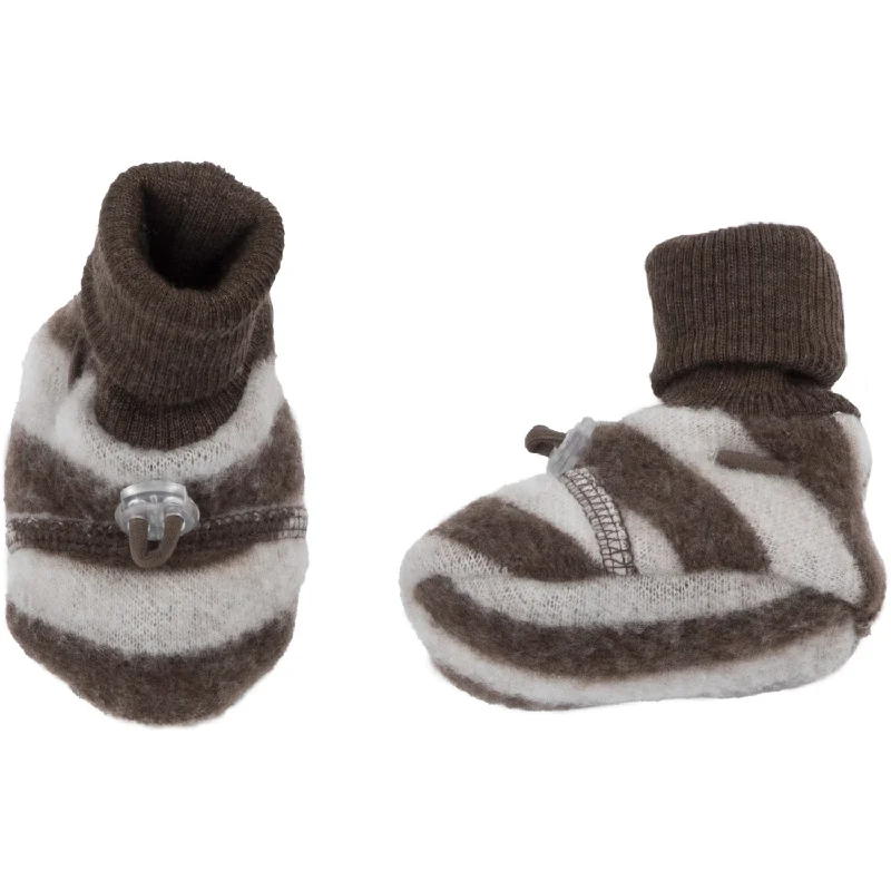 cushioned slippers for all day-Joha Wool Brown Slippers 2-layered