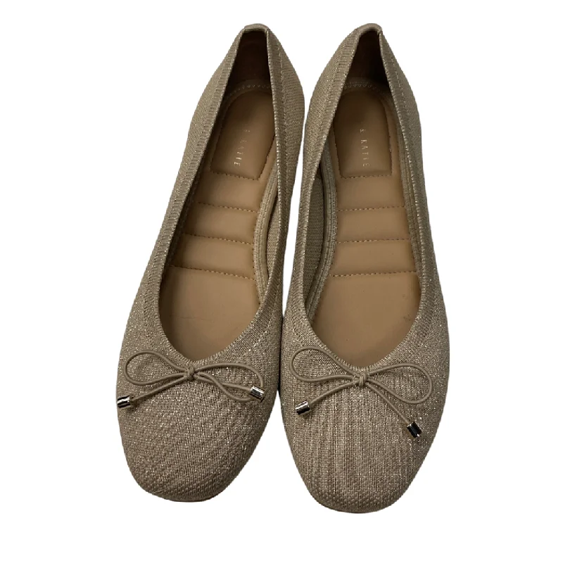 flats with high ceilings-Shoes Flats By Kelly And Katie In Gold, Size: 9.5