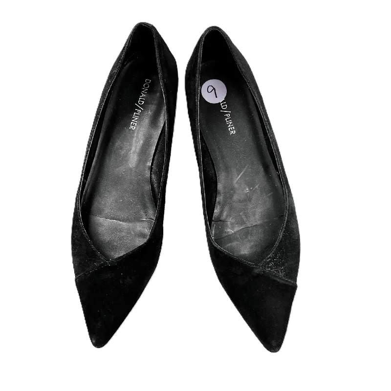 flats for rent cozy-Black Shoes Flats By Donald Pliner, Size: 9