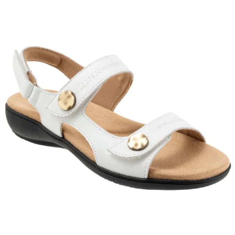 Trotters Romi Stitch White Sandal (Women's)